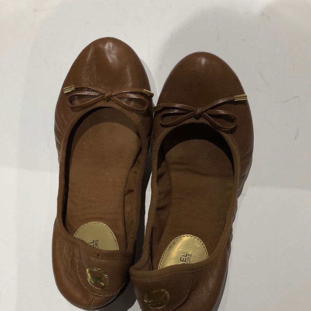 Michael Kors brown flat shoes